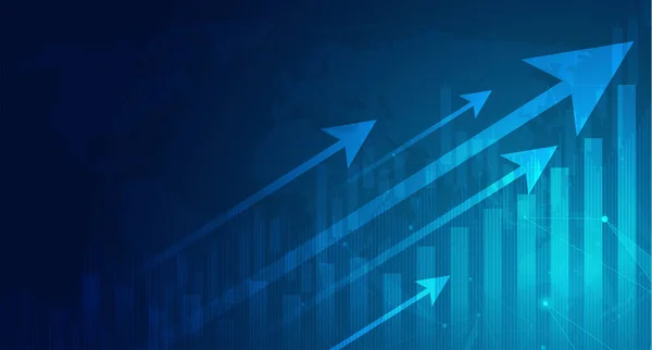 Gráfico Gráfico Vara Vela Negócios Negociação Investimento Mercado Ações Ponto — Vetor de Stock