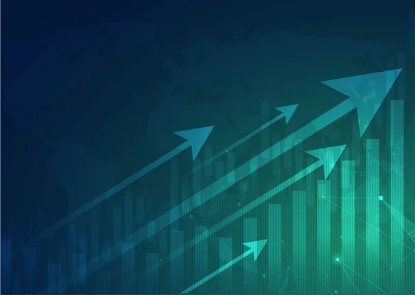 Gráfico Gráfico Vara Vela Negócios Negociação Investimento Mercado Ações Ponto — Vetor de Stock