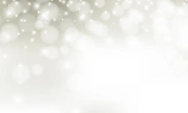 Fond Noël Avec Des Lumières Dorées Floues Avec Des Flocons — Image vectorielle