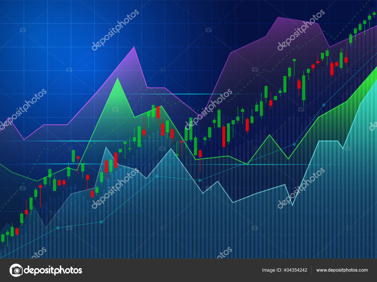 투자의 그래프 불리스 포인트 포인트 비즈니스 아이디어와 디자인을 그래프의 트렌드입니다 스톡 벡터 -  ©pondshutter@yahoo.com 404354242