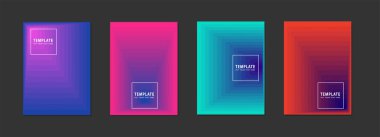 Sanatsal kapaklar ya da poster tasarımı. Yaratıcı arkaplanlar.