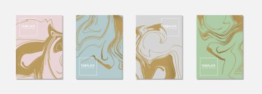 Sanatsal kapaklar ya da poster tasarımı. Yaratıcı arkaplanlar.