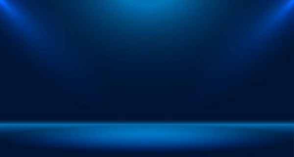 コンテンツデザインの背景と表示に使用される青い空のルームスタジオ ウェブサイトで商品を宣伝するためのバナー ベクターイラストデザイン — ストックベクタ