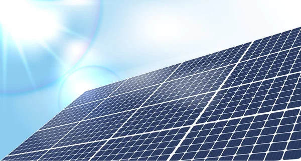 Paneles Solares Turbinas Eólicas Fuentes Alternativas Energía Suministro Ecológico Sostenible — Vector de stock