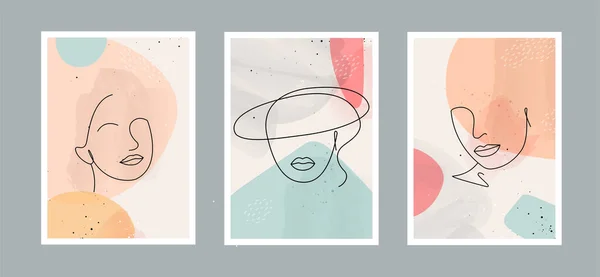 Duvar dekorasyonu, kartpostal ya da broşür kapağı tasarımı için farklı şekillere sahip soyut sanat geçmişi. Vektör illüstrasyonları.