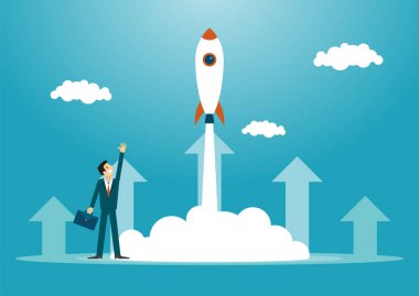 İş illüstrasyon konsepti. Engelli yarış gibi engellerin üzerinden atlamak. iş kavramı.