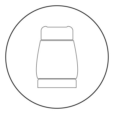 Bu siyah renk simgedir daire veya yuvarlak biber