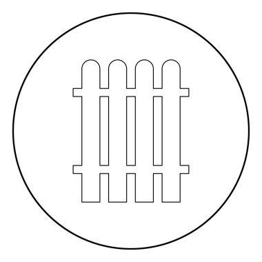 Çit simge siyah daire şeklinde renk ya da vektör çizim yuvarlak