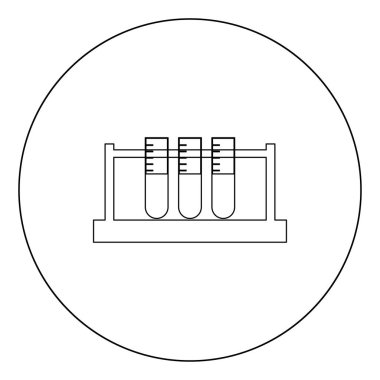 Daire vektör resimde renk tüp simge siyah