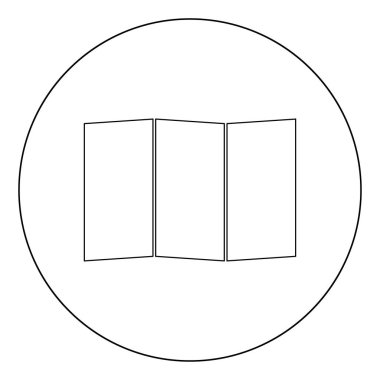 Daire vektör çizim simgesi siyah renkte göster