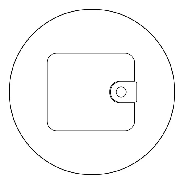 Ändra Handväska Ikonen Svart Färg Cirkel Vektorillustration — Stock vektor