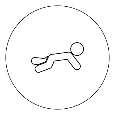 Daire vektör illüstrasyon izole anahat gezinme bebek simge siyah renk