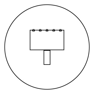 Dışarıda siyah kutsal kişilerin resmi içinde daire Anahat vektör görüntü illüstrasyon