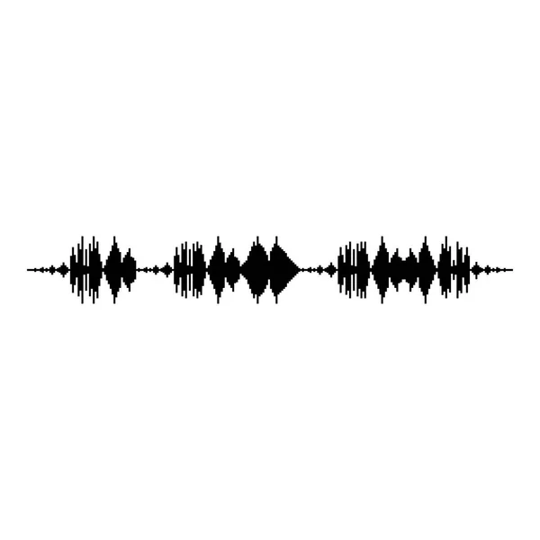 Soundtrack Pulse Muziek Speler Audio Wave Equalizer Element Zwevende Geluidsgolf — Stockvector