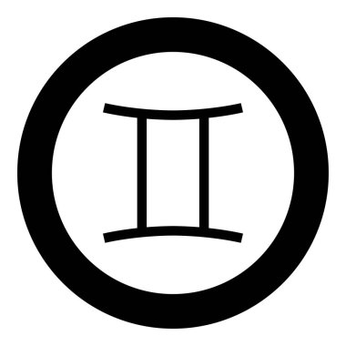 Standart sembol simge siyah renkli yuvarlak daire vektör çizim