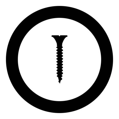 Vida simge siyah renkli yuvarlak daire vektör çizim