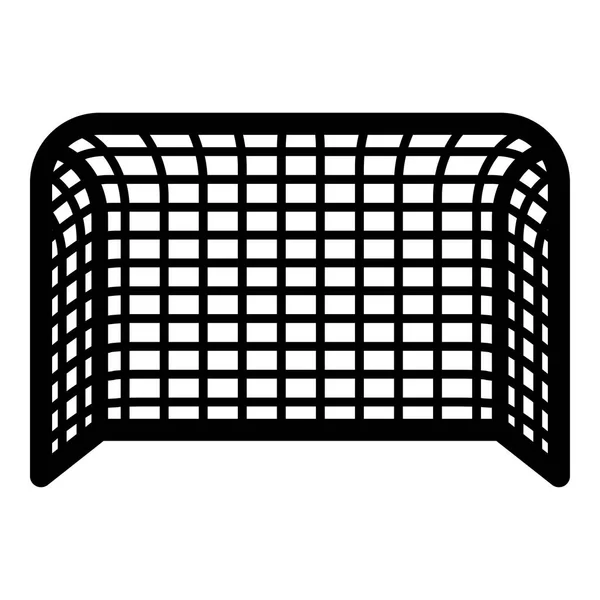 Soccer Gate Football Gate Handball Gate Concept Score Icon Black — Stock Vector