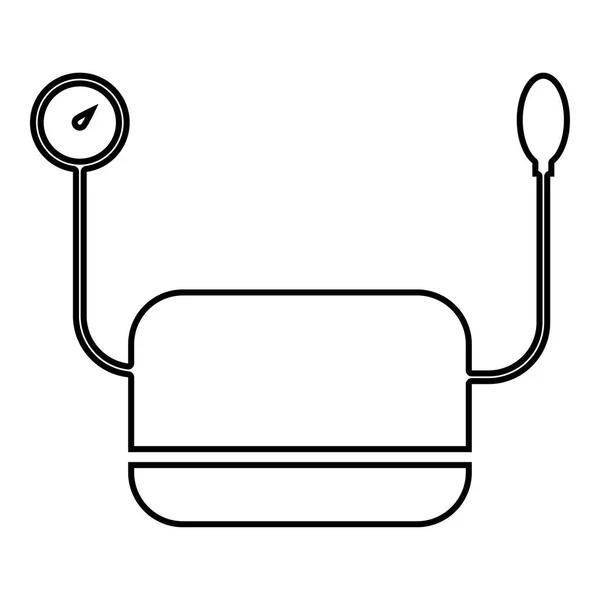 Aparato Medición Presión Dispositivo Médico Para Medir Presión Arterial Pulso — Archivo Imágenes Vectoriales