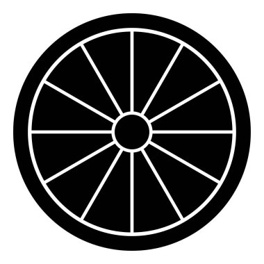 Viking kalkanın simge siyah renk vektör düz stil basit görüntü illüstrasyon