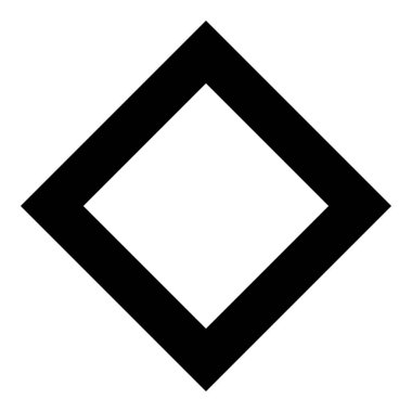 Ingwaz rune Inguz yaşayan ing sembol simge siyah renk vektör düz stil basit görüntü illüstrasyon