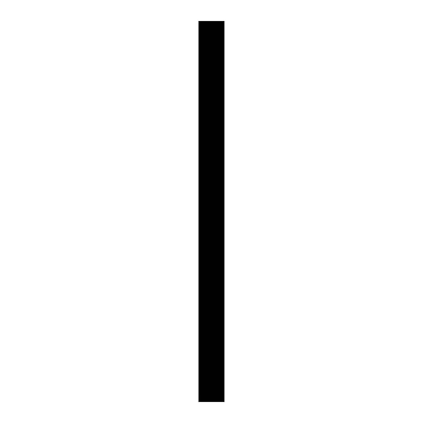 Isa Rune Символ Замерзання Льоду Чорний Колір Векторні Ілюстрації Плоский — стоковий вектор
