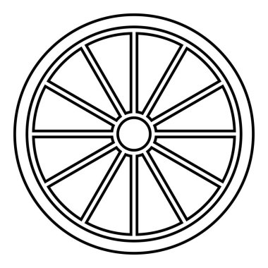 Viking kalkanın simge siyah renk vektör düz stil basit görüntü illüstrasyon