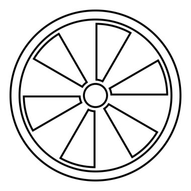 Viking kalkanın simge siyah renk vektör düz stil basit görüntü illüstrasyon