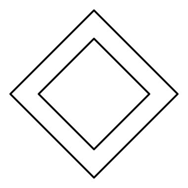 Ingwaz rune Inguz yaşayan ing sembol simge siyah renk vektör düz stil basit görüntü illüstrasyon