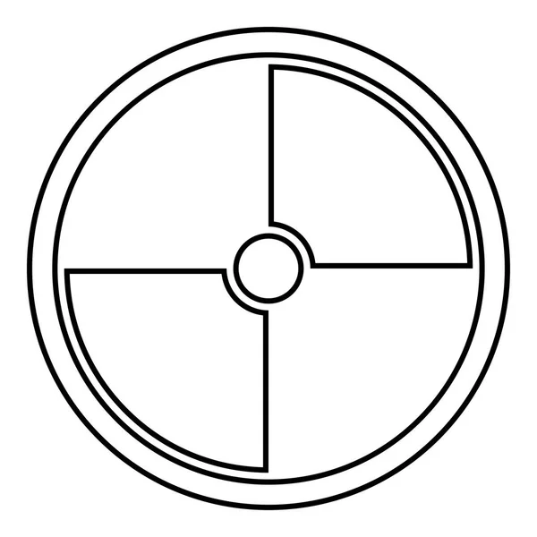 Значок Щита Viking Чорного Кольору Векторні Ілюстрації Плоский Стиль Простого — стоковий вектор