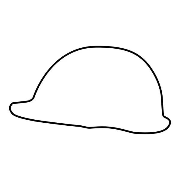 Helmet safe work at a construction site For safety work on construction icon black color vector illustration flat style simple image