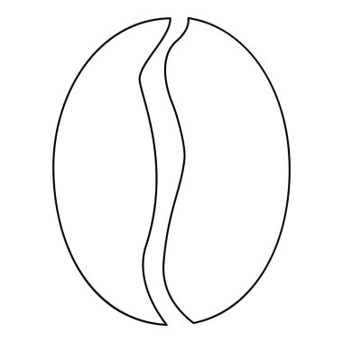 Kahve siyah renkli simge var fasulye .