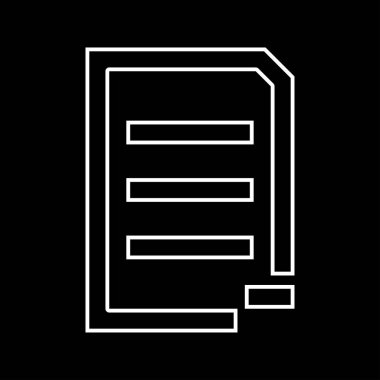 Belge sayfası çıkarma beyaz simgedir. Basit tarzı .