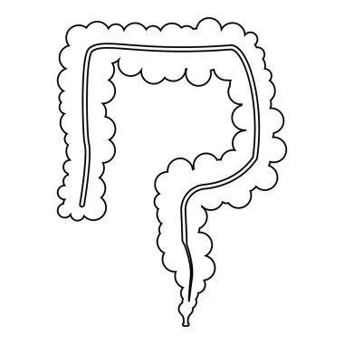 Bağırsak siyah renk simge yoktur .