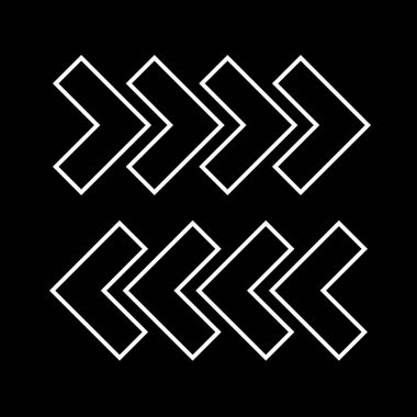 Rating okları beyaz simgedir. Basit tarzı .