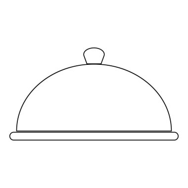 Çanak siyah renk simge vektör çizim