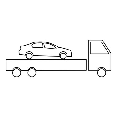 Siyah renk simge yoktur araba Servisi .