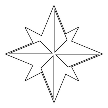 Rüzgar gülü siyah renk simge yoktur .