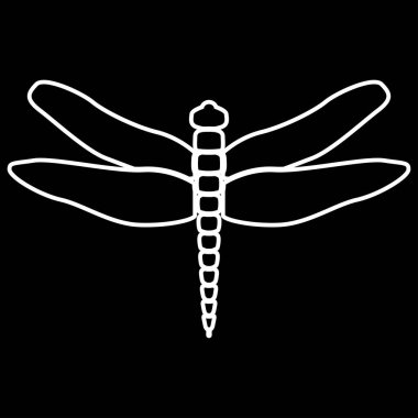 Yusufçuk beyaz simgedir. Basit tarzı .