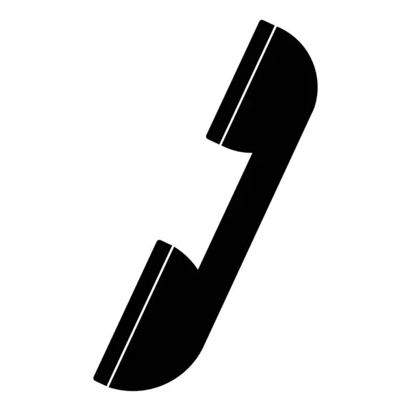 Телефон Черный Серый Цвет Четыре Элемента Иконка Черный Цвет Вектор — стоковый вектор