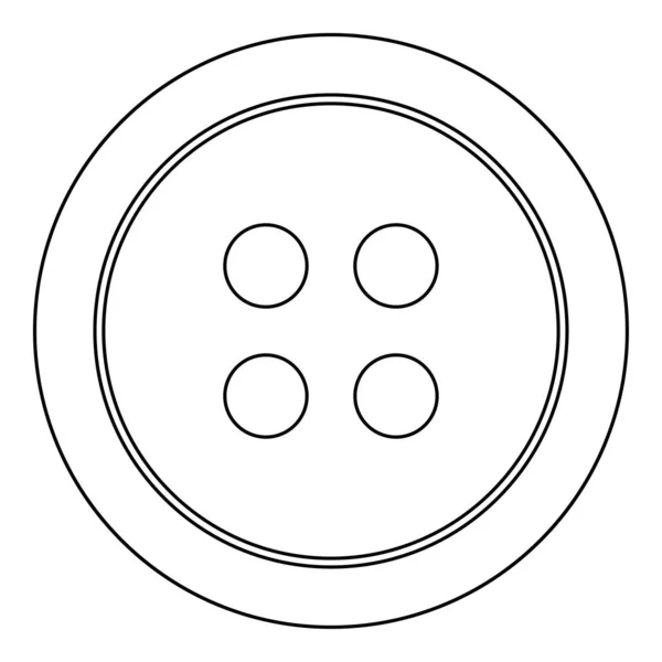 Bekleidungstaste Ist Das Schwarze Farbsymbol — Stockvektor