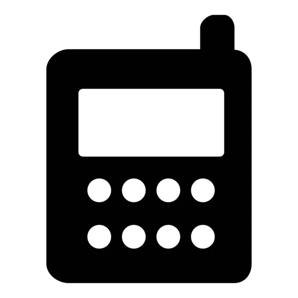 Teléfono Icono Vector Ilustración Icono Aislado Color Negro Vector Ilustración — Vector de stock