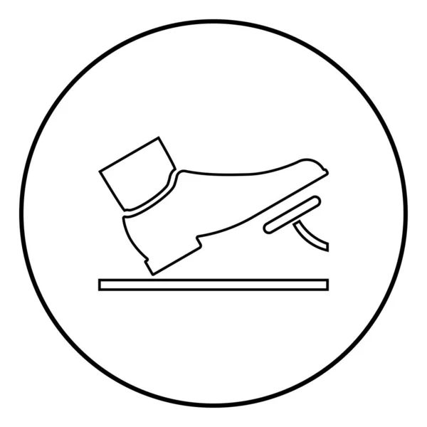 Педаль Педали Педали Газа Педаль Тормоза Концепция Автоматического Обслуживания Иконка — стоковый вектор
