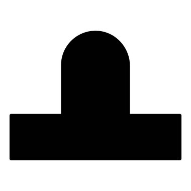 Bit aero hokey simge siyah renk vektör düz stil görüntü illüstrasyon