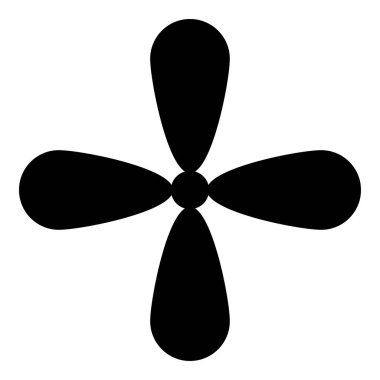 Petal çapraz çapraz monogram dini çapraz simge siyah renk vektör düz stil görüntü illüstrasyon