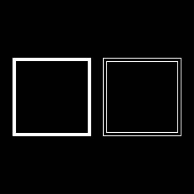 Kurutma Giysi bakım sembolleri Yıkama konsepti Çamaşır işareti simgesi anahat beyaz renk vektör illüstrasyon düz stil görüntü