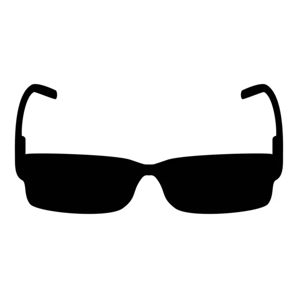 Sunglasses icon black color vector illustration flat style image — Stock Vector