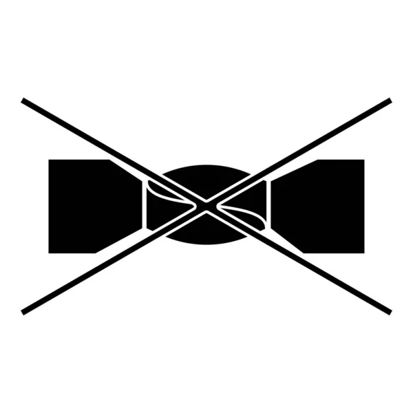 Manuell spinning förbjudna kläder Care symboler tvätt koncept tvätt skylt ikon svart färg vektor illustration platt stil bild — Stock vektor