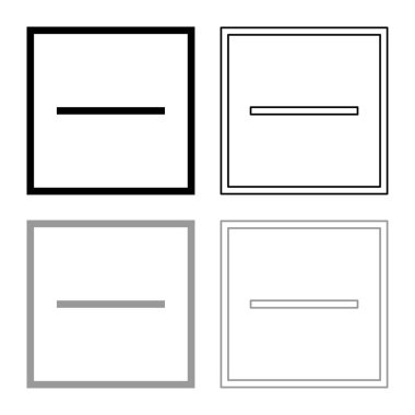 Yassılaştırılmış formda yatay yüzeyde Kuru giysi bakım sembolleri çamaşır yıkama kavramı döşeme vektör düz set renk illüstrasyon işareti çamaşır simge siyah stil çizim