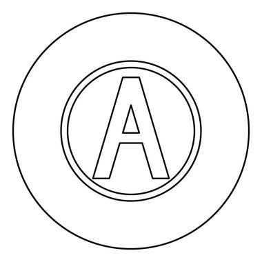 Herhangi bir çözüm ile kuru temizleme Giysi bakım sembolleri Yıkama kavramı Daire yuvarlak anahat siyah renk vektör illüstrasyon düz stil görüntü içinde çamaşır işareti simgesi