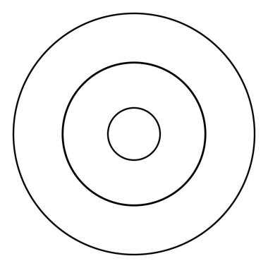 Elektrik sembolü yemek pişirme yüzeyleri işaretli çatal hedef paneli simgesi dairesel yuvarlak çizgili siyah renk vektör çizimi düz resim biçiminde